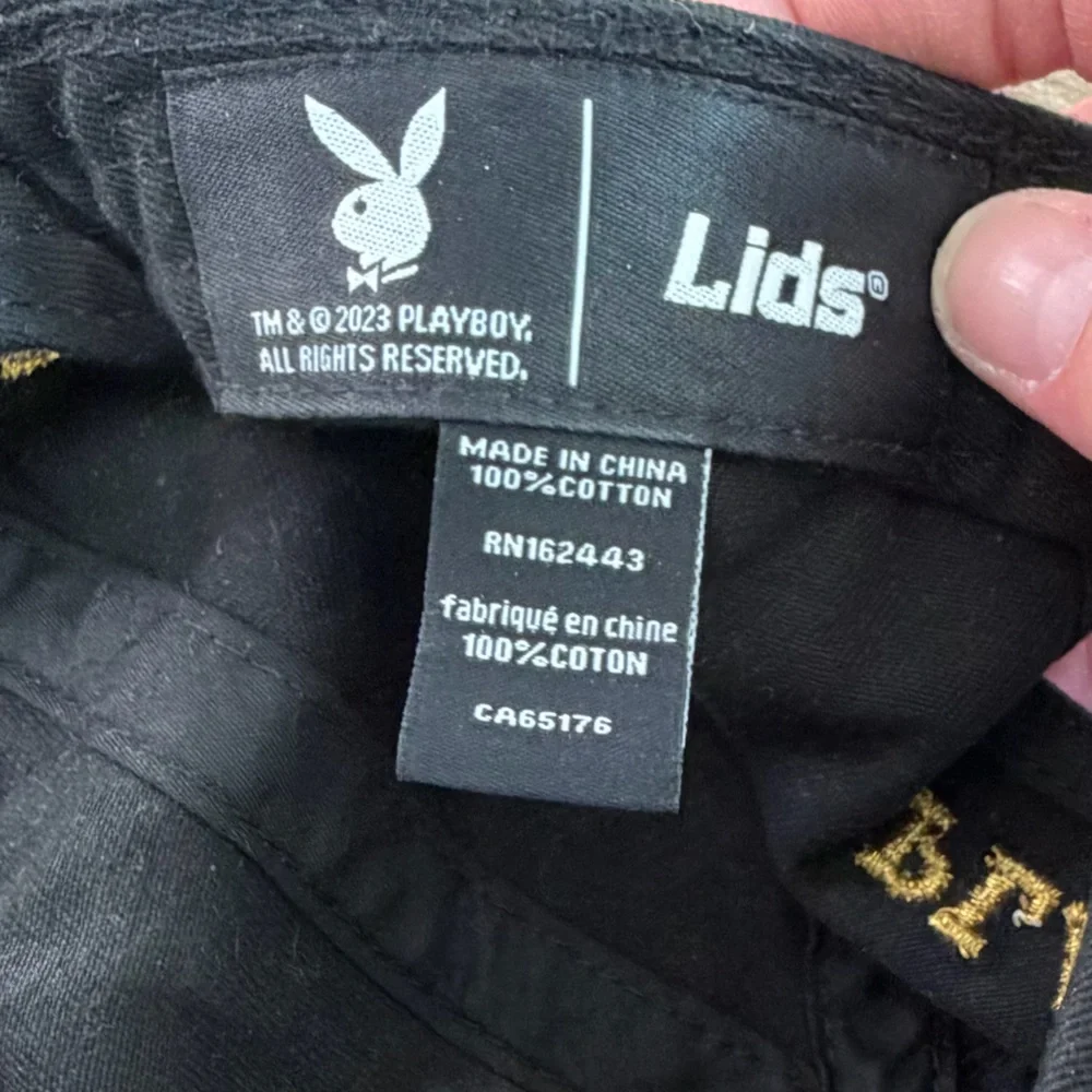 Playboy Bunny Gold and Black Hat